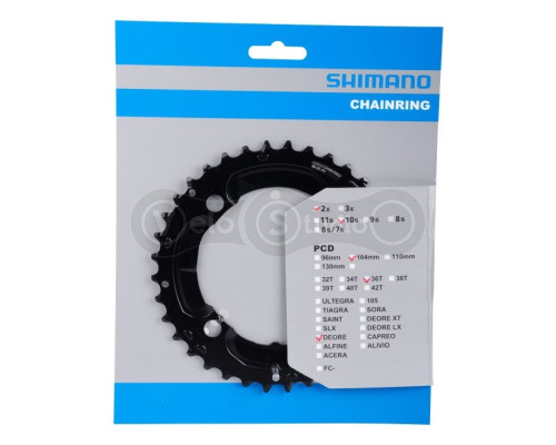 Зірка шатунів Shimano FC-M617 DEORE 36 зубів 10 скор. AY
