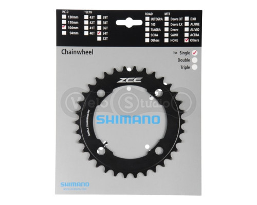 Зірка шатунів Shimano FC-M640 Zee 34 зубів 10 скор.