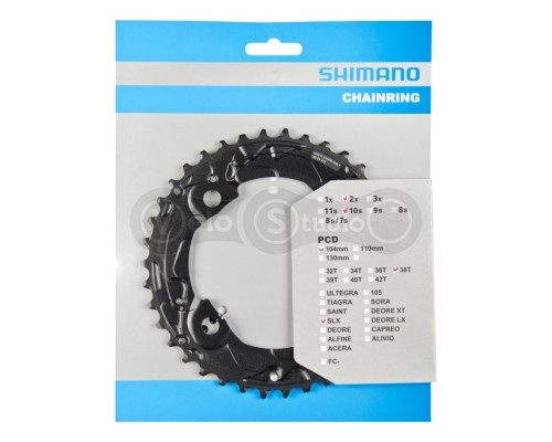 Звезда шатунов Shimano FC-M675 SLX 38 зубьев АM