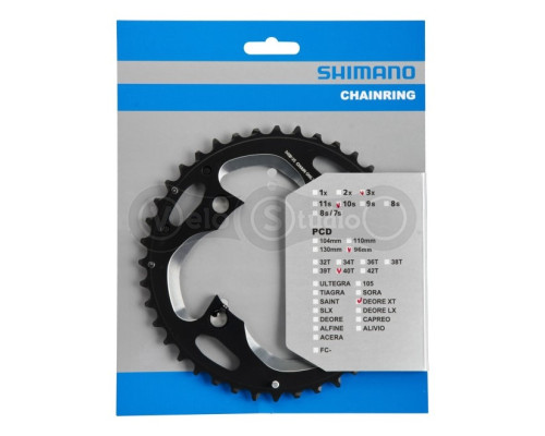 Звезда шатунов Shimano FC-M782 Deore XT 40 зубьев 10 скор. AN