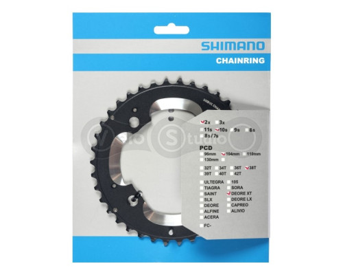 Звезда шатунов Shimano FC-M785 Deore XT 38 зубьев 10 скор. АM