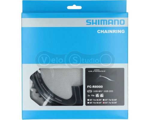 Звезда шатунов Shimano FC-R8000 Ultegra 53 зуба 2×11 скоростей
