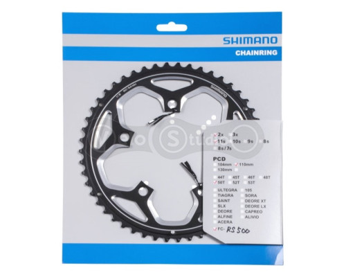 Звезда шатунов Shimano FC-RS500 50 зубьев 2×11 скоростей