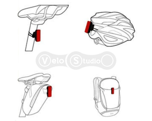 Задній вело ліхтар Ravemen TR20 USB 20 Люмен