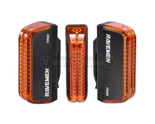 Задній вело ліхтар Ravemen TR50 USB 50 Люмен