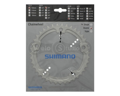 Зірка шатунів Shimano FC-4600 Tiagra 39 зубів для 52-39T (5-лапка)