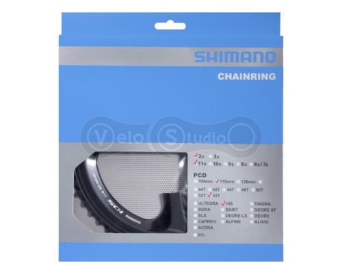 Зірка шатунів Shimano FC-5800 105, 53 зуби для 53-39T чорна