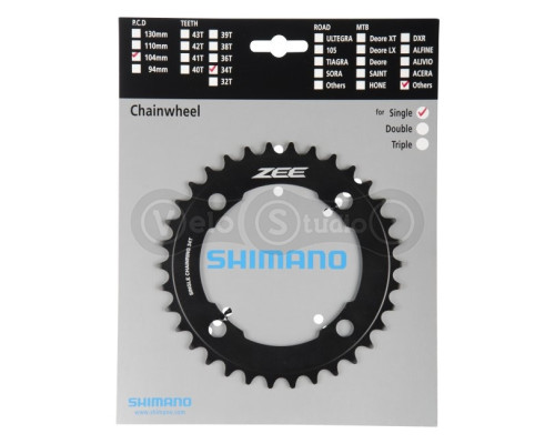 Зірка шатунів Shimano FC-M640 Zee 36 зубів 10 скор.