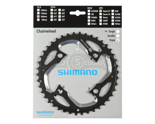 Звезда шатунов Shimano FC-M780 Deore XT 42 зубьев 10 скор. AE