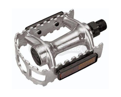 Алюмінієві педалі Longus MTB Al сріблясті, на насипних підшипниках