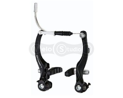 Тормоза Longus V-Brake Al, 108мм, черные + направляющая трубка