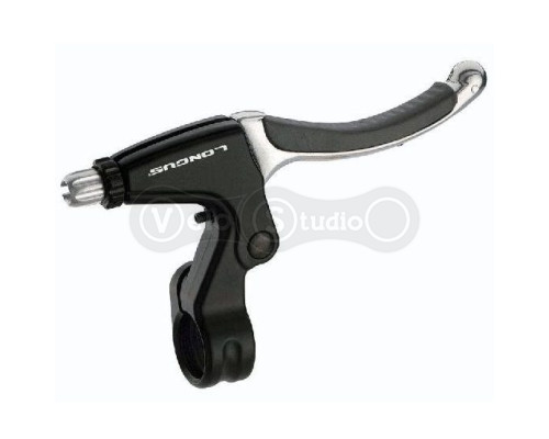 Тормозные ручки Longus (пара) для V-Brake, Al / резина, чёрные