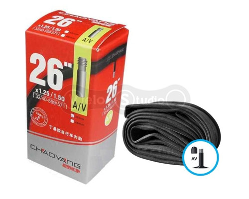 Камера Longus / Chaoyang 26x1.25 / 1.5 AV 48мм (32 / 40-559 / 571)