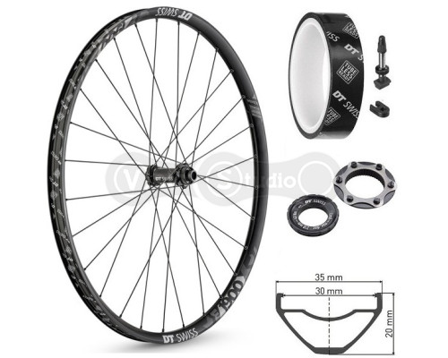 Колесо переднє DT Swiss E 1900 Boost Spline 29 дюймів CL 30 15/110