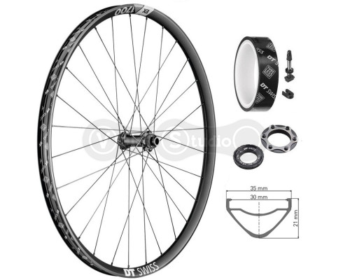 Колесо переднее DT Swiss EX 1700 Spline 27,5 дюймов CL 30 15/110