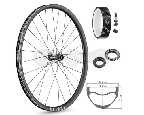 Колесо переднее DT Swiss EXC 1200 SPLINE 29 CL 30 15/110 Carbon