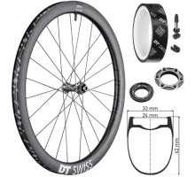 Колесо переднее DT Swiss GRC 1400 SPLINE 700C CL 42 12/100 Carbon