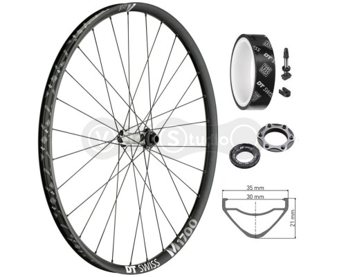 Колесо переднє DT Swiss M 1700 Spline 29 дюймів CL 30 15/110
