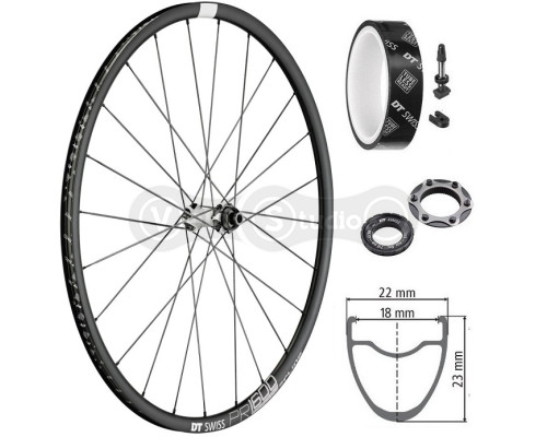 Колесо переднее DT Swiss PR 1600 Spline 700C CL 23 12/100