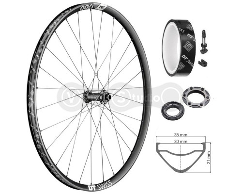 Колесо переднее DT Swiss XM 1700 Spline 29 дюймов CL 30 15/110