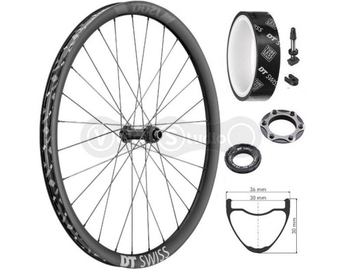 Колесо переднее DT Swiss XMC 1200 SP 29 CL 30 15/110 Carbon