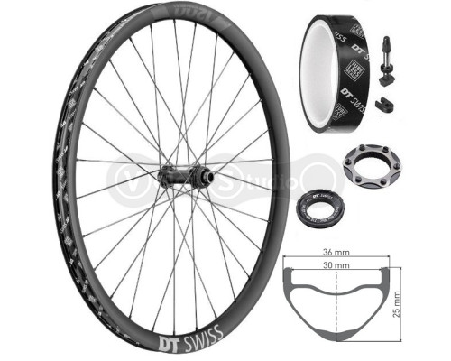 Колесо переднее DT Swiss XRC 1200 SP 29 CL 30 15/110 Carbon