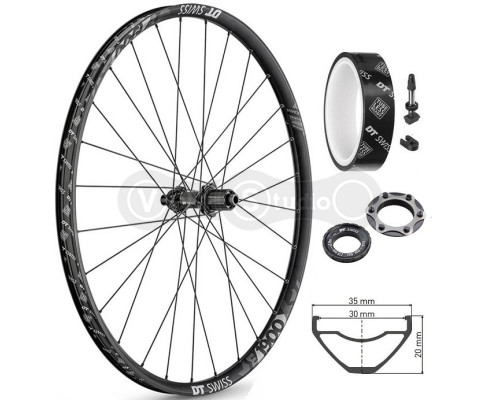 Колесо заднее DT Swiss E 1900 Spline 27,5 дюймов CL 30 12/142 ASS