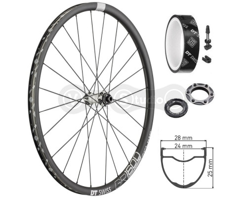Колесо заднє DT Swiss GR 1600 Spline 700C CL 25 12/142 ASF11