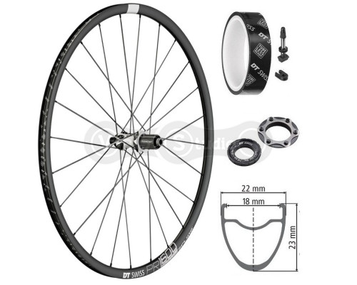 Колесо заднє DT Swiss PR 1600 Spline 700C CL 23 12/142 ASF11