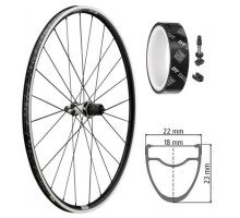 Колесо заднє DT Swiss PR 1600 Spline 700C V-Brake 23 5/130 ASF11