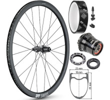 Колесо заднее DT Swiss PRC 1400 SP 700C CL 35 12/142 Carbon