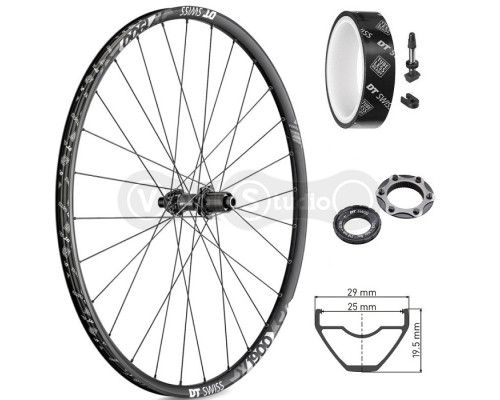 Колесо заднее DT Swiss X 1900 Spline 29 дюймов CL 25 12/142 ASS