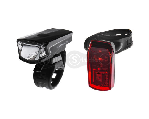 Комплект света Longus SINGLE LED на 2 функции, чёрный