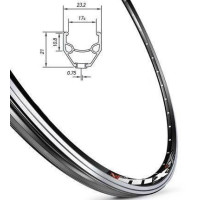 Обод Mach1 MX 27.5, 32отв. для V-brake, чёрный