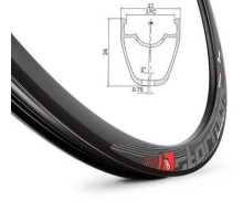 Обод Mach1 STORMER 17 700C 28отв., TLR, чёрный, 440г