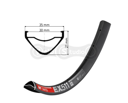 Обід DT Swiss EX 511 27,5 дюймів 32 спиці