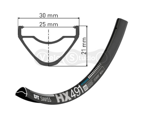 Обод DT Swiss HX 491 29 дюймов 32 спицы
