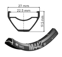 Обід DT Swiss M 442 27,5 дюймів 28 спиць