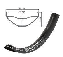 Обід DT Swiss M 582 27,5 дюймів 28 спиць