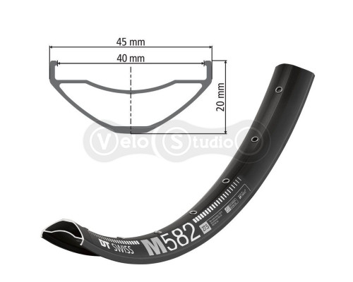 Обід DT Swiss M 582 27,5 дюймів 32 спиці