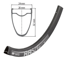 Обід DT Swiss RR 521 29 дюймів 24 спиці