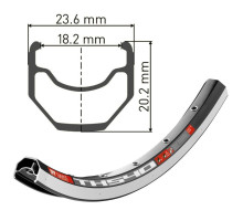 Обід DT Swiss TK 540 V-Brake 29 дюймів 32 спиці