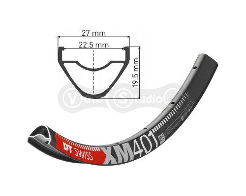 Обод DT Swiss XM 401 27,5 дюймов 32 спицы