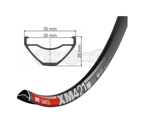 Обід DT Swiss XM 421 27,5 дюймів 28 спиць