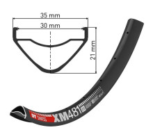 Обід DT Swiss XM 481 29 дюймів 32 спиці