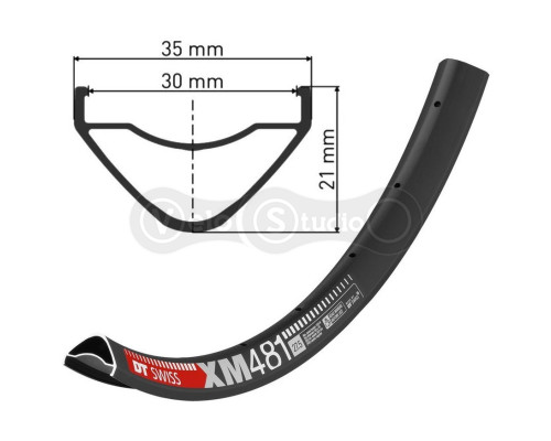 Обод DT Swiss XM 481 29 дюймов 28 спиц