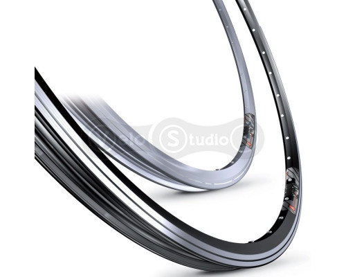 Обод Mach1 240 28", V-brake 32отв. чёрный, AV