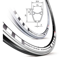 Обод Mach1 ROAD RUNNER 700C 36 отв. серебристый, FV / Presta, 500g