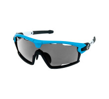 Очки HQBC QERT PLUS FF синие 3в1 + дымчатая линза + рамка