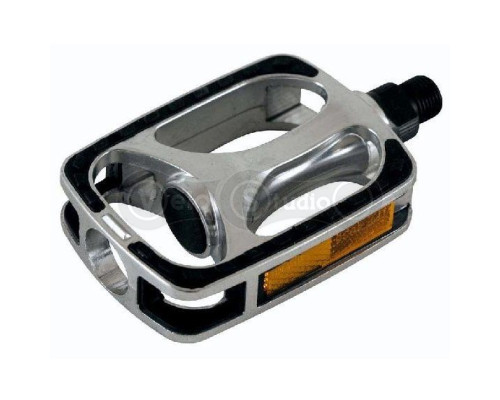 Педалі Longus Comfort Al Antislip алюмінієві, сріблясті